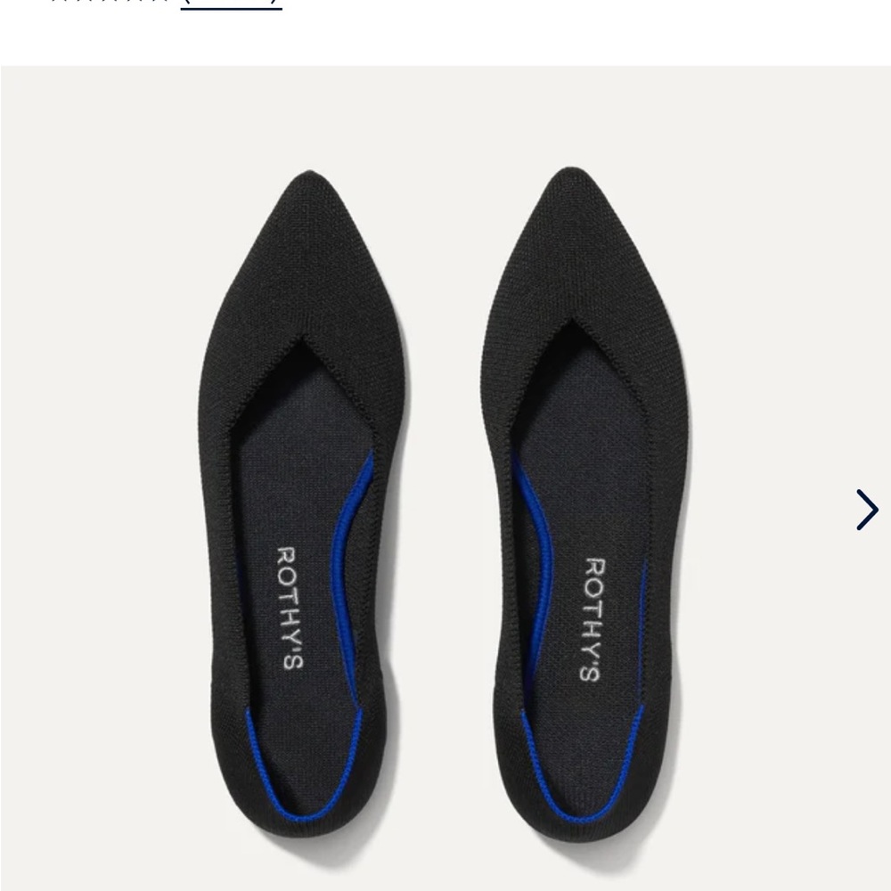 Black Point Toe Brand New Rothy’s size 8 women’s shoes.